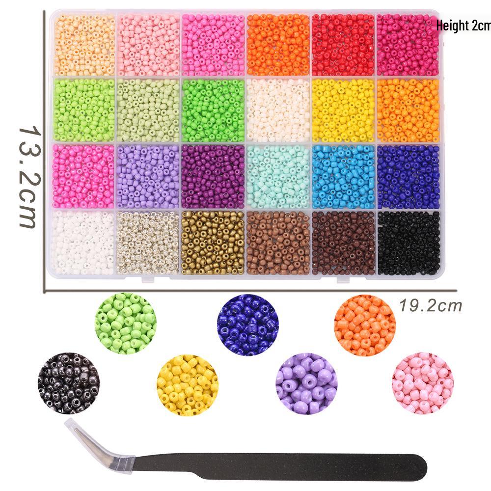 24-Grid Macaron Resin Beads DIY Jewelry Kit