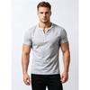 Premium 95% Cotton Men's Polo Tee - Breathable Soft Touch Short Sleeve Shirt - Modern Fit Casual Wear with V-Neck Buttons