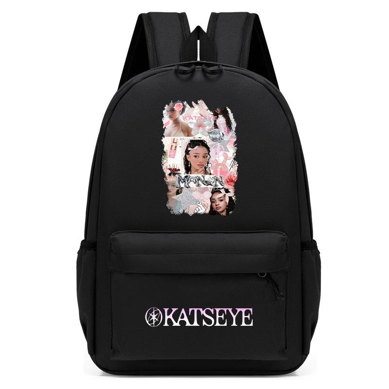 KATSEYE Korean Style Printed Kindergarten School Backpack for Kids Toddler Bookbag Lightweight Water-Resistant 60123-9