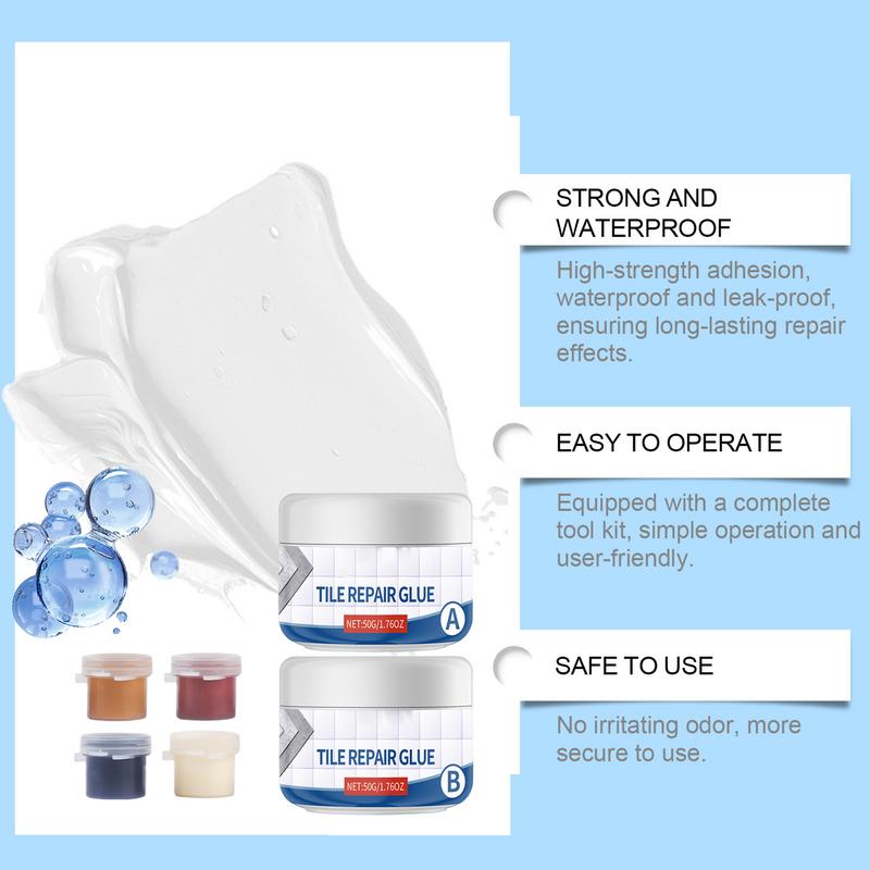 Ceramic Tile Glue High-Strength Construction Glue All Purpose Tile Grout Repair Paste Stone And Tile Adhesive Practical For