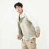 New Balance Logo Embroidered Colorblock Hooded Jacket Couple Style White Unisex 5AC14103-BEI