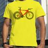 Words Bicycle Anatomy of a Time Trial Bike Print T-Shirts Men Summer Breathable Short Sleeves Loose Oversized Tee Unisex