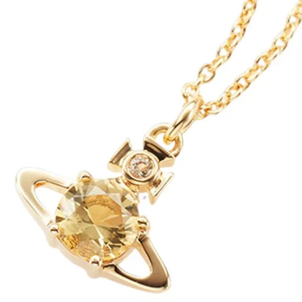 

Ожерелье Сатурна с четырьмя когтями и бриллиантами с простым и роскошным ожерельем с когтями