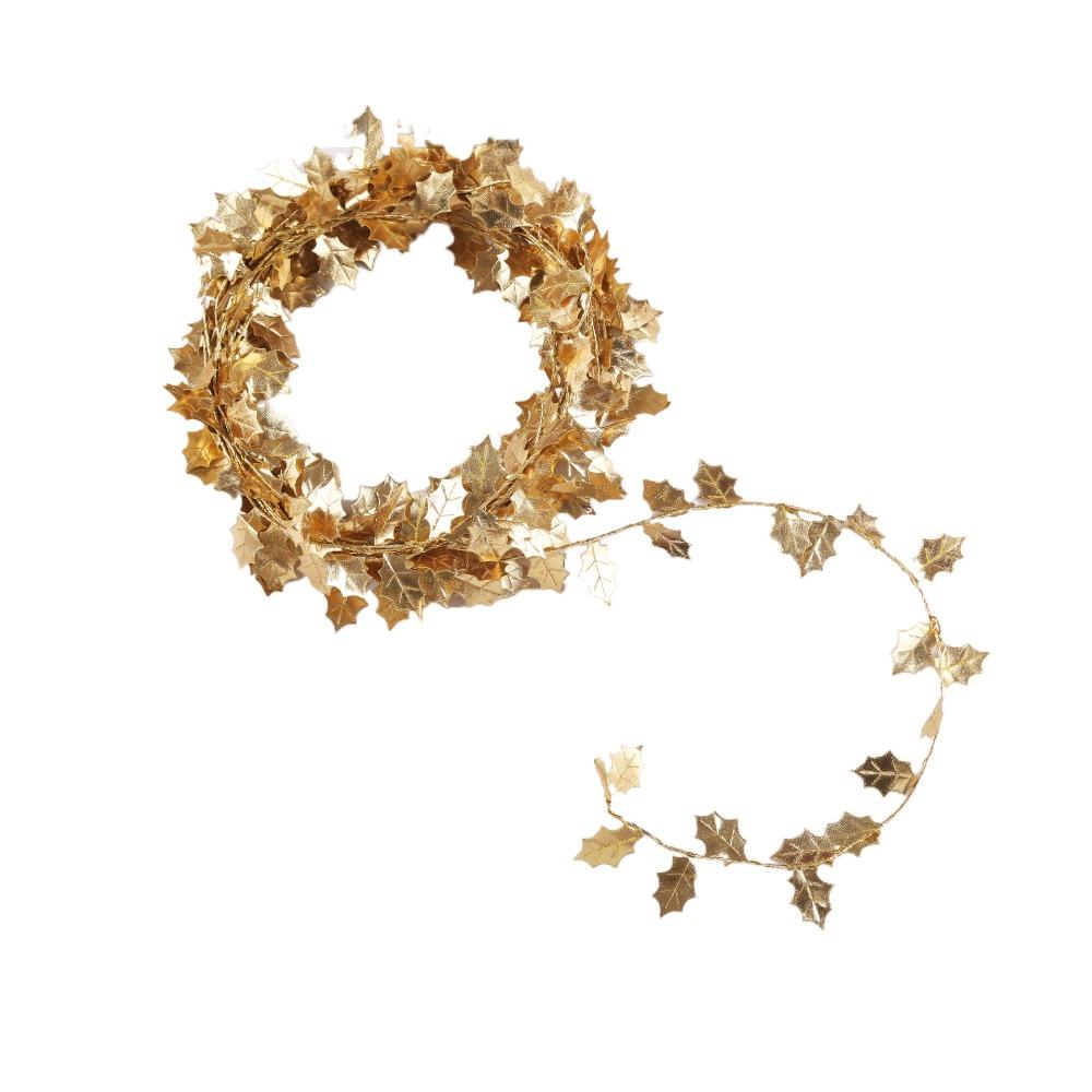 

Зеленые листья Имитация ротанга Красочные рождественские декоративные полосы Новый год Style 6