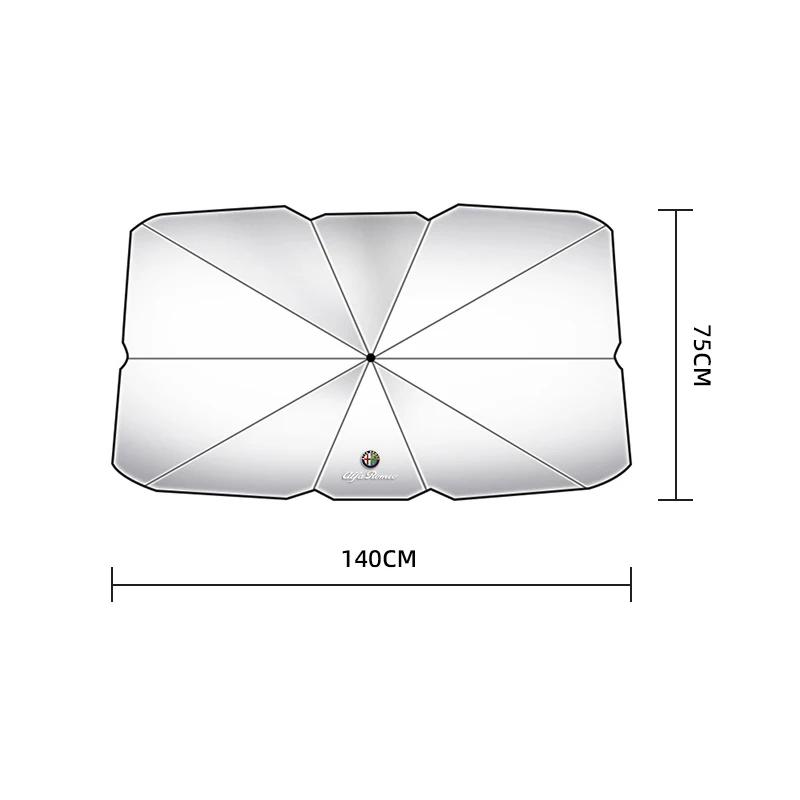 

Car Stickers For Alfa Romeo Car Windshield Sun Shade Cover Blocks Rays Protector Auto Interiors For Alfa Romeo 4C 159 166 Spider