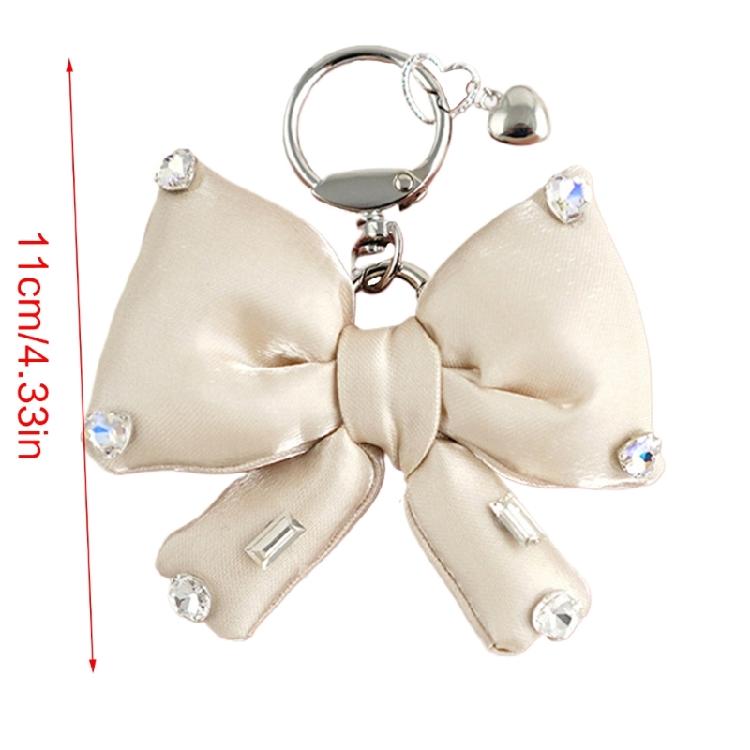 Practical Rhinestones Butterfly Bowknot Key Holder Sturdy Alloy Designs Decoration for the Fashionable Individual