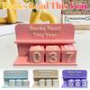 Books Read This Year Counting Ornaments 3D Printed Library Decor Ornament Book Counter Sign for Teachers Writers Library Lovers