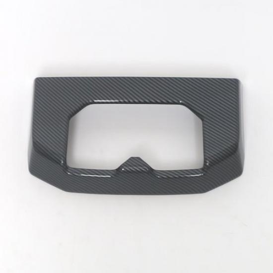 Carbon Fiber Rear Water Cup Holder Frame Cover Trim For - Toyota Tundra