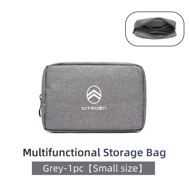 Cyfrowa torba do przechowywania z logo samochodu Wodoodporny kabel danych Podręczna torba podróżna Do Citroen C4 C3 C5 C1 C2 C6 VTS C4L DS3 DS4 DS5 Grand
