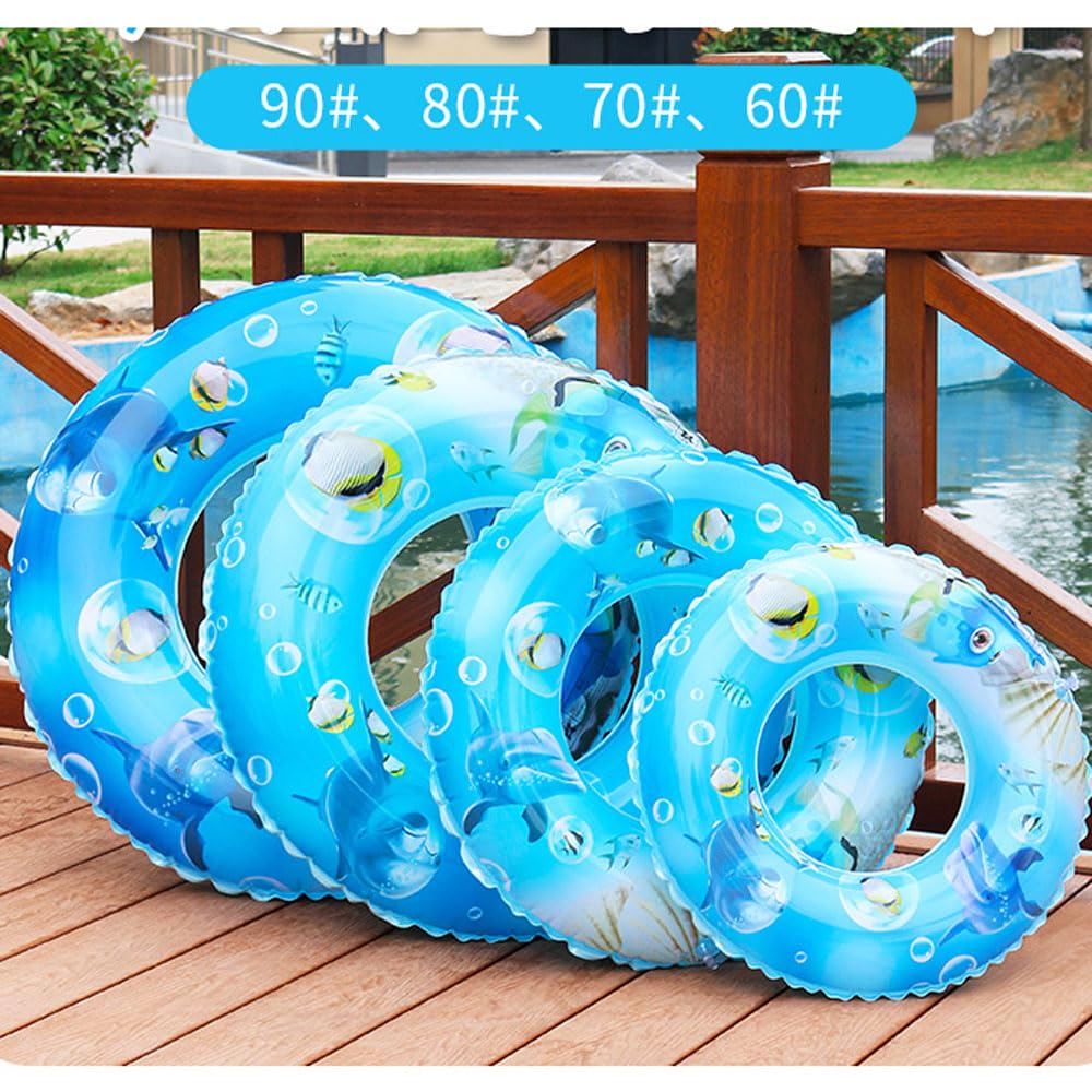 AiMMei Float Stylish Pool Durable Air Leak Resistant Float Stability Toy Cute Swimming Practice Summer Vacation Travel Pool Swim Ring Water Play (1,
