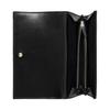 Gucci GG Marmont Chevron Quilted Black Leather Continental Wallet With Gold Hardware For Women Luxury Daily Use