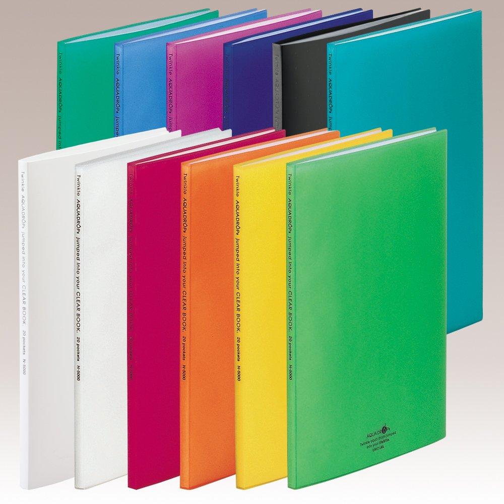 LIHIT LAB Clear File, 10-Pack, A4, 20 Pages, Milky White, N5000-1_10