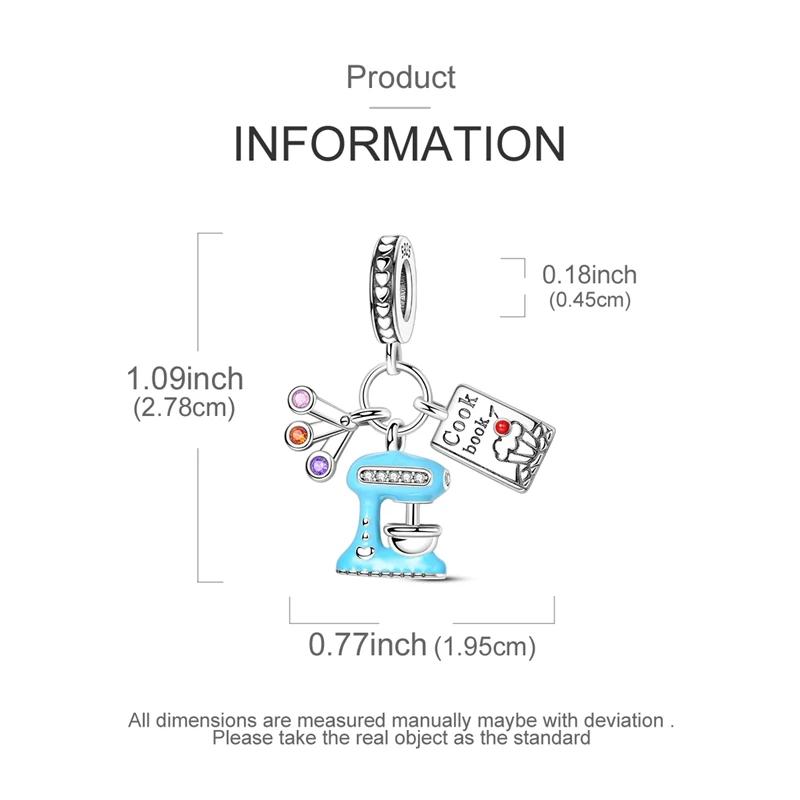 Charms Coppercreative Colorful Baking Recipe Beads Fit Charms Plataoriginal Bracelet Beads Women Jewellery Making