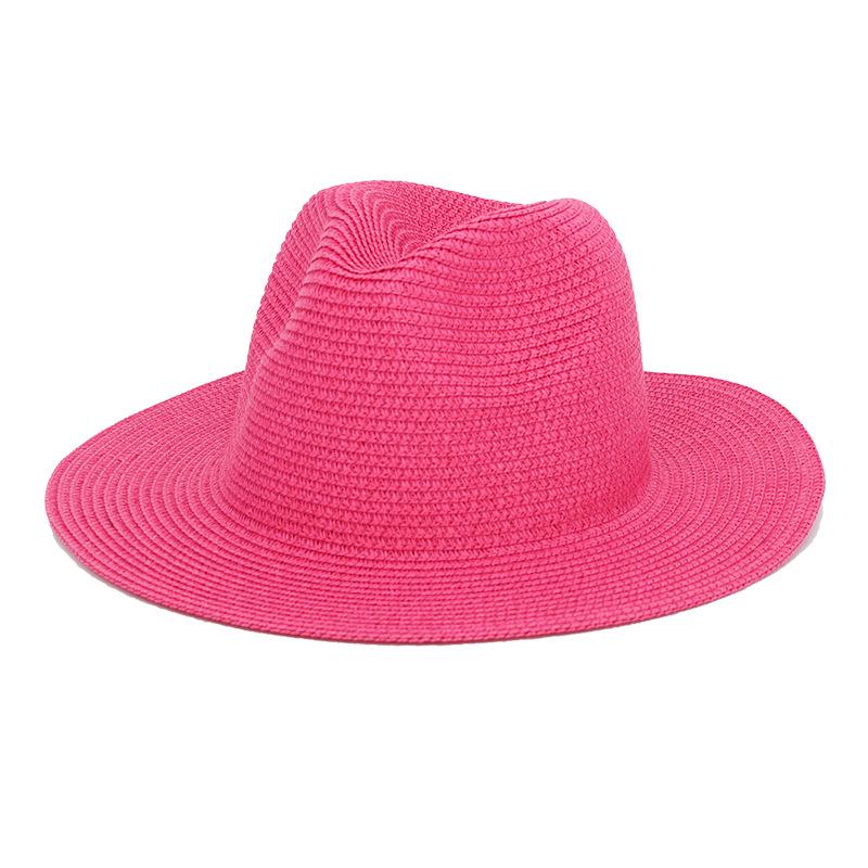 25-Farben Outdoor Vintage Stroh Cowboyhut für Reise und Strand Sonnenschutz