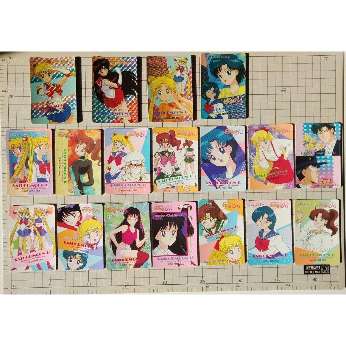 Used At that time Bandai Pretty Guardian Sailor Moon Amada Carddass 40 card set including Kira