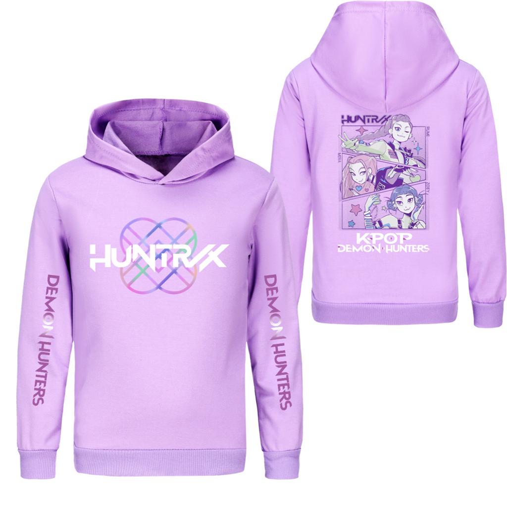 Kids' Long Sleeve Loose Pullover Letter Print Drawstring Hooded Sweatshirt