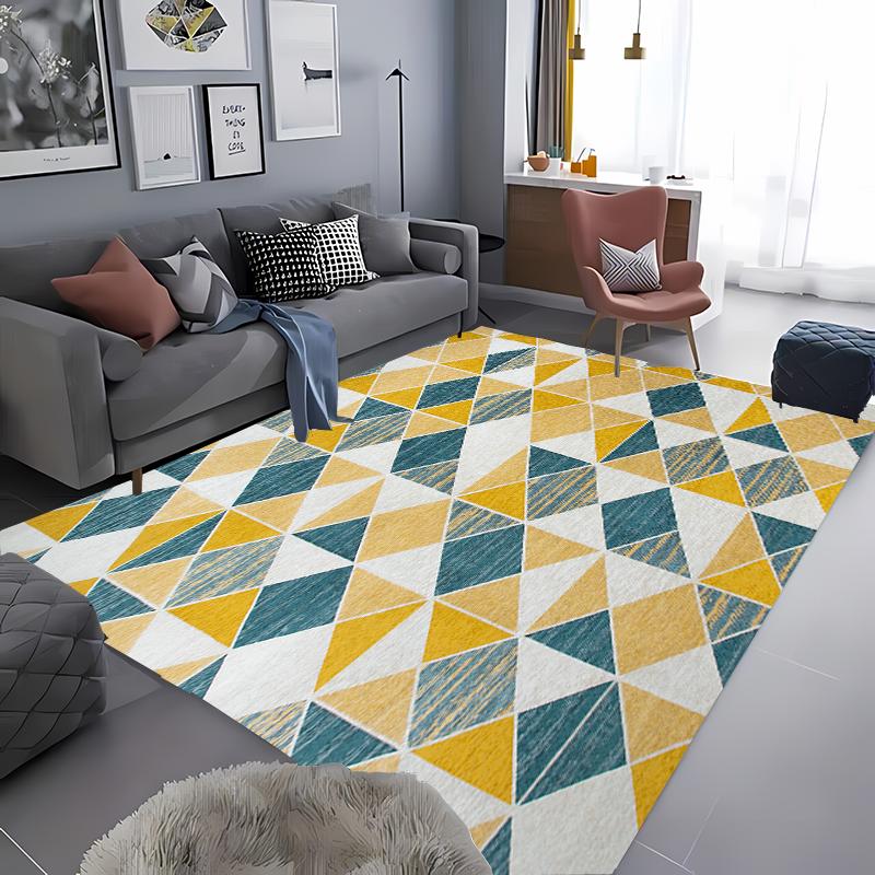 Creative Geometry Carpet for Living Room Bathroom Non Slip Mat Kitchen Balcony Doormats Bedroom Corridor Entrance Decorative Rug