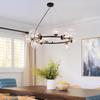 Pendant Lamp - NETTLIFE - G9 - 14 Bulbs - Black - Ø 80 Cm