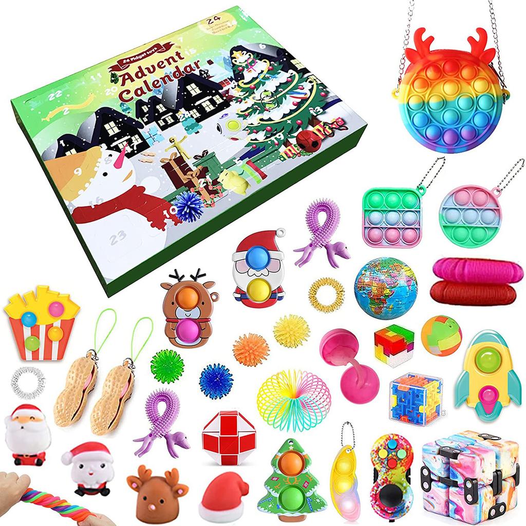 2021 Christmas Countdown Advent Calendar,  Toy Set For Home, School, , Party, Parent-Child Game