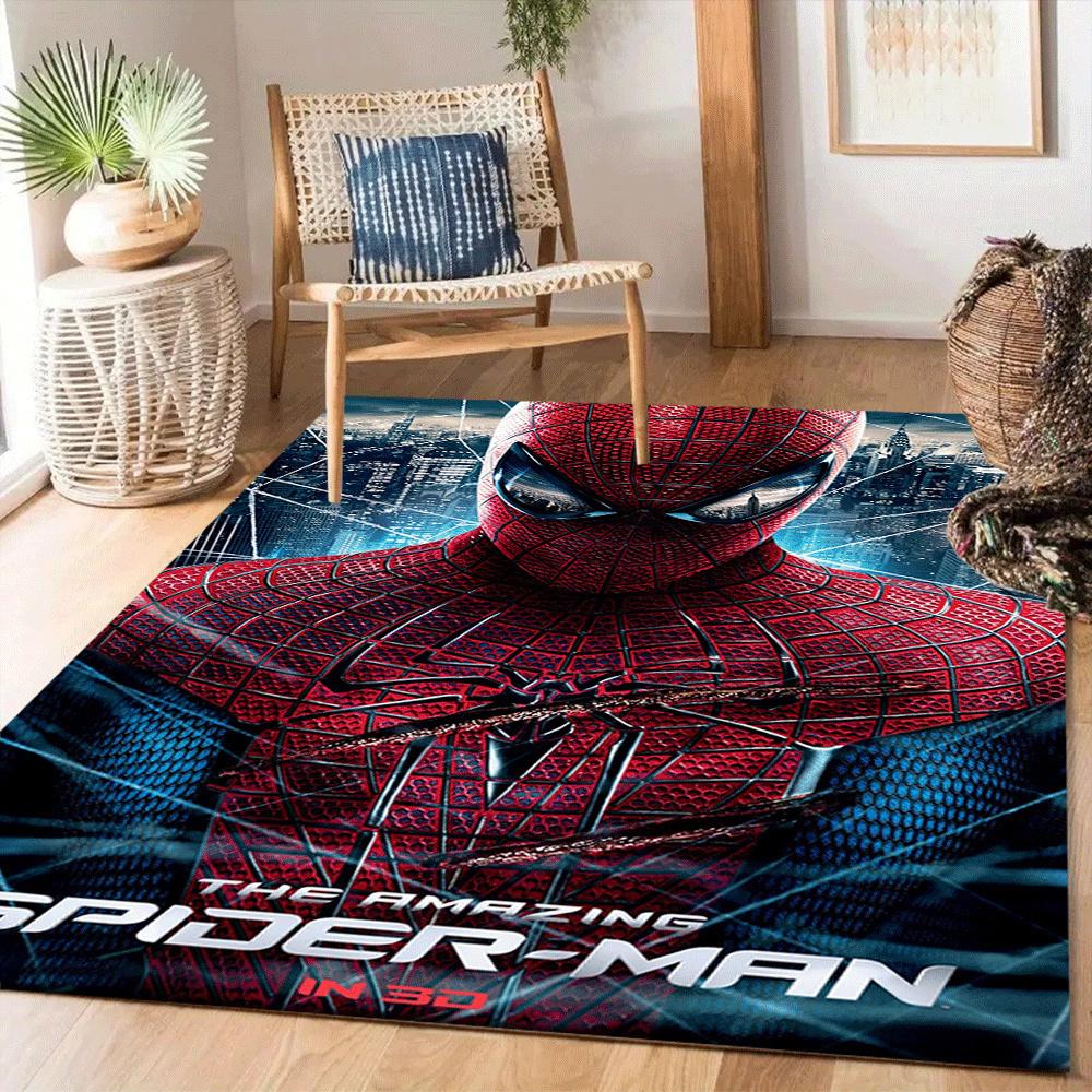 

1 шт. Килим Spider-man, Килимок для кімнати, Спальні та Ігрової кімнати, Міцний, Стійкий до плям та Легкий у догляді, Вітальні 80cm by 120cm
