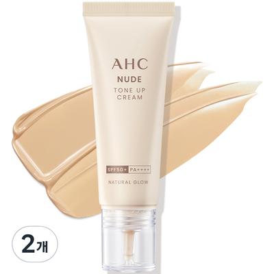 Nude Tone Up Cream Natural Glow SPF50+ PA++++, Tone Up Beige, 40ml, 2 Pcs.