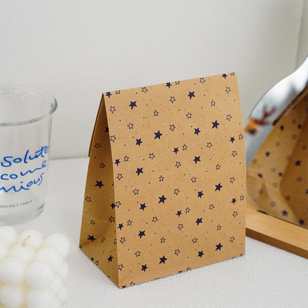 20 Stück/Packung Kraftpapier-Verpackungsbeutel Geschenkpapierbeutel Aufbewahrung Feiertagsdekoration Geburtstagsdekoration, Postkarte, Party-Geschenktüte