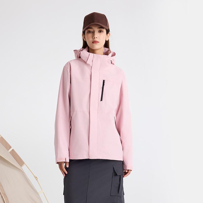 

2025 новая куртка-трансформер три-в-одном, куртка в стиле зарядки, мужская и женская флисовая подкладка, уличная водонепроницаемая парная 4XL