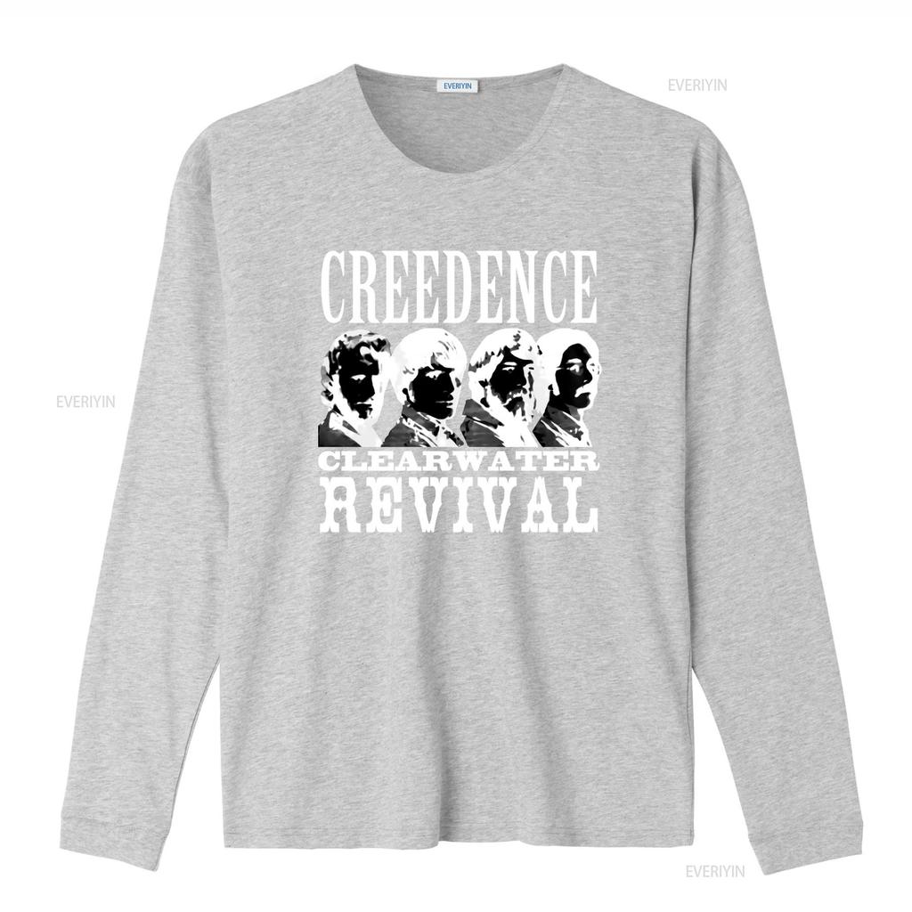 Creedence Clearwater Revival 60S 70S Rock Band Print T Shirt Retro Style Music Fan Vintage Washed Graphic Casual Unisex
