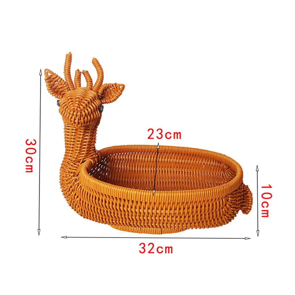 Tierförmiger Obstkorb, Handgefertigter Multifunktionaler Snackhalter, PP-Material für Zuhause und Küche, Glatte Kanten