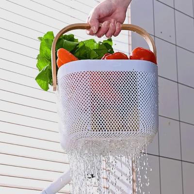 Poignée Panier de Rangement pour la Maison Panier de Rangement pour Serviettes en Plastique Fruits et Collations