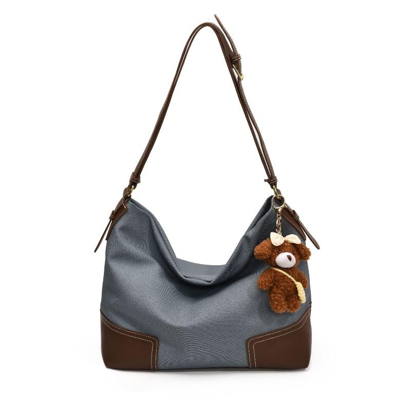 arge capacity fashion bag women's new casual splicing contrasting color shoulder underarm bag versatile messenger bag