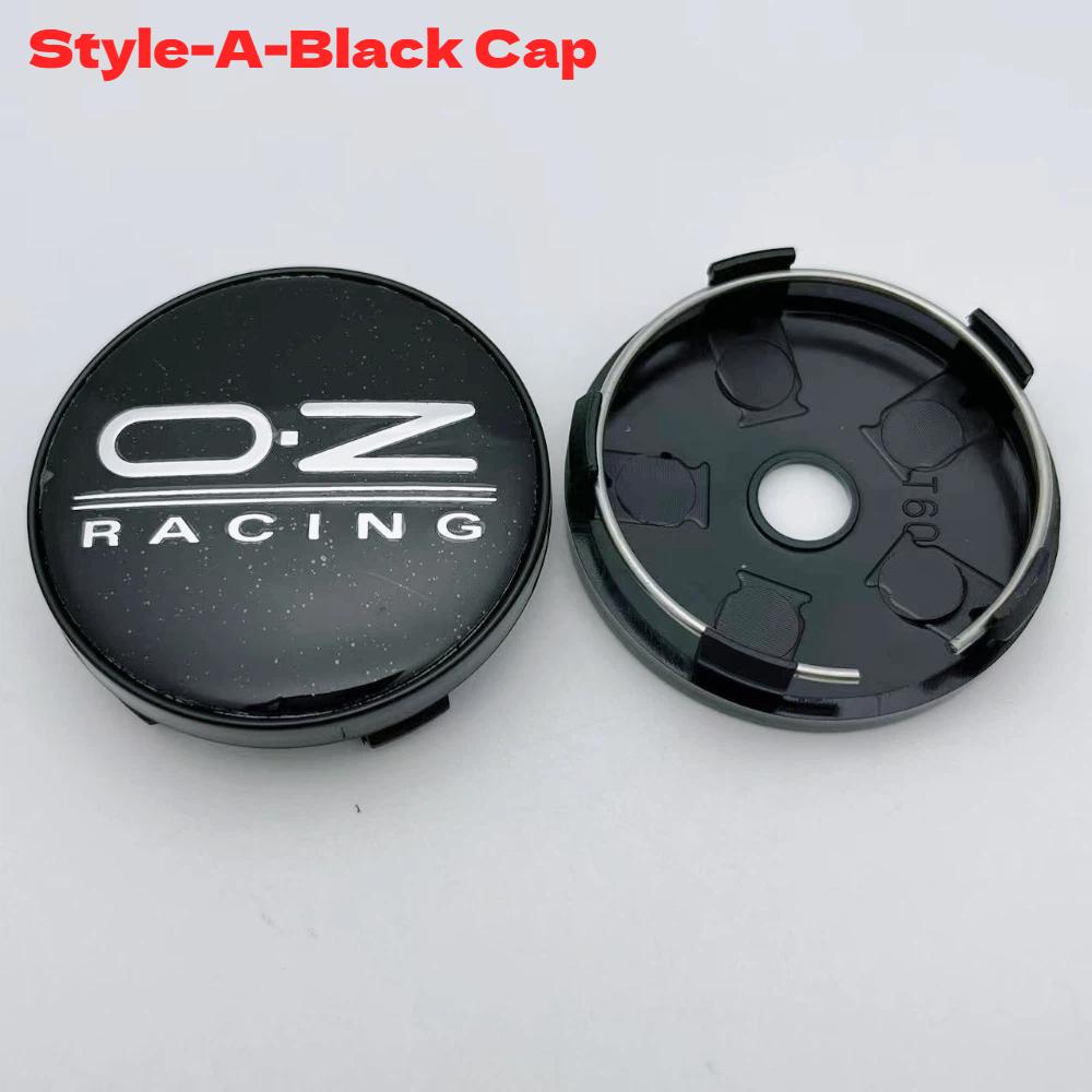 4pcs 60MM Car Wheel Center Caps With OZ O.Z Racing Logo Emblem Wheel Hubcaps Auto Rim Hub Cover Car Accessories