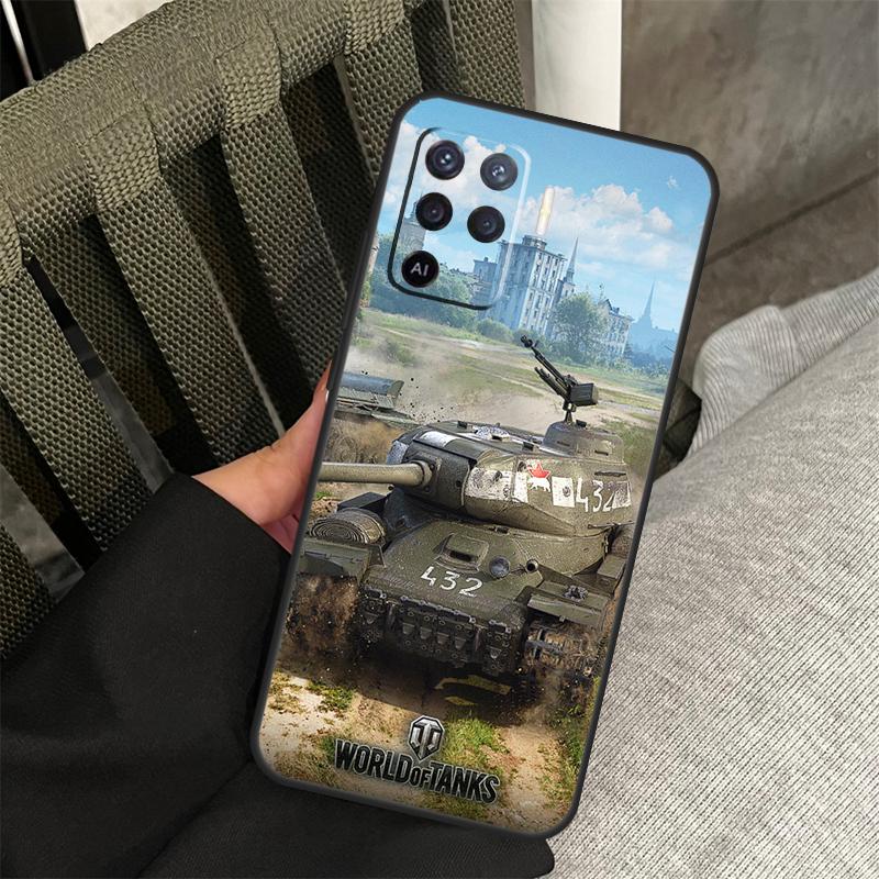 World Of Tanks Case For OPPO A78 A77 A17 A15 A52 A72 A91 A93 A5 A9 A54 A74 A94 A53s A54s A57s A16 A76 A96