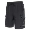 Santic Herren Radhose Racer Stil, Lässiger Sommerstil, Taschen, Wasserdicht, Atmungsaktiv, Schnelltrocknend, Schwarz, Größe XL