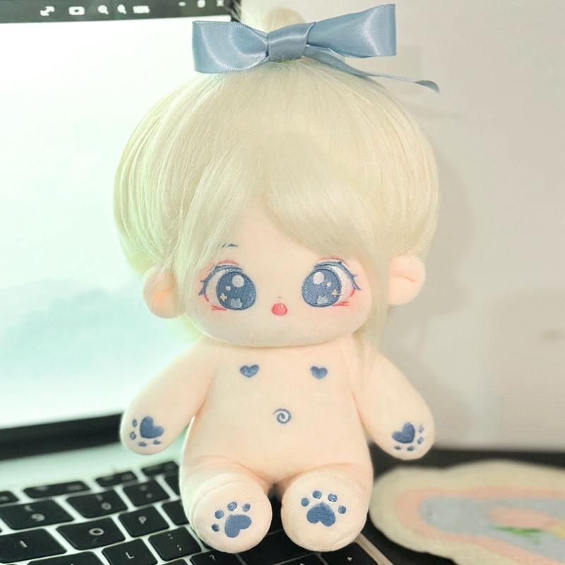 20cm Kawaii Plush Cotton Doll Idol Stuffed Super Star Figure Dolls Twelve Constellations Doll Can Change Clothes Gift