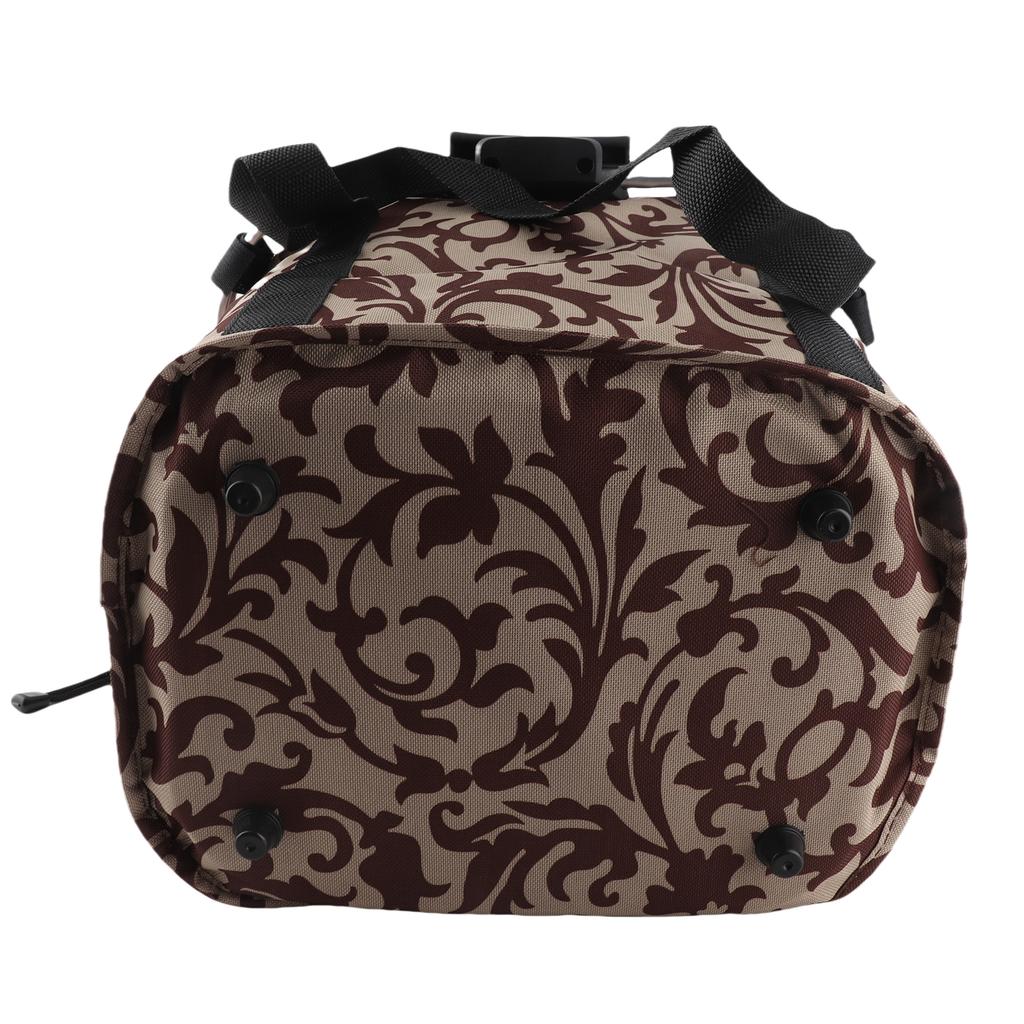 Collapsible Bike Basket Flower Printed Small Pet Cat Dog Carrier Bag Detachable Bicycle Handlebar