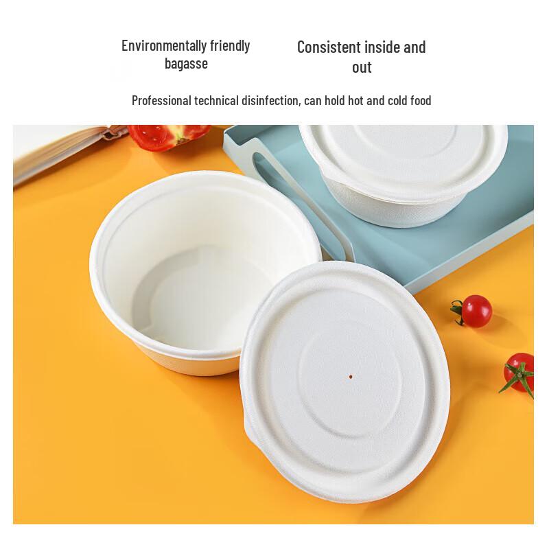 temeiju Einweg-Lebensmittelbehälter aus Zuckerrohrfaser