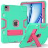 Voor iPad Air 11 (2025)/(2024) Hoes Robotstijl Silicone+PC Anti-Val Tablet Cover met Standaard