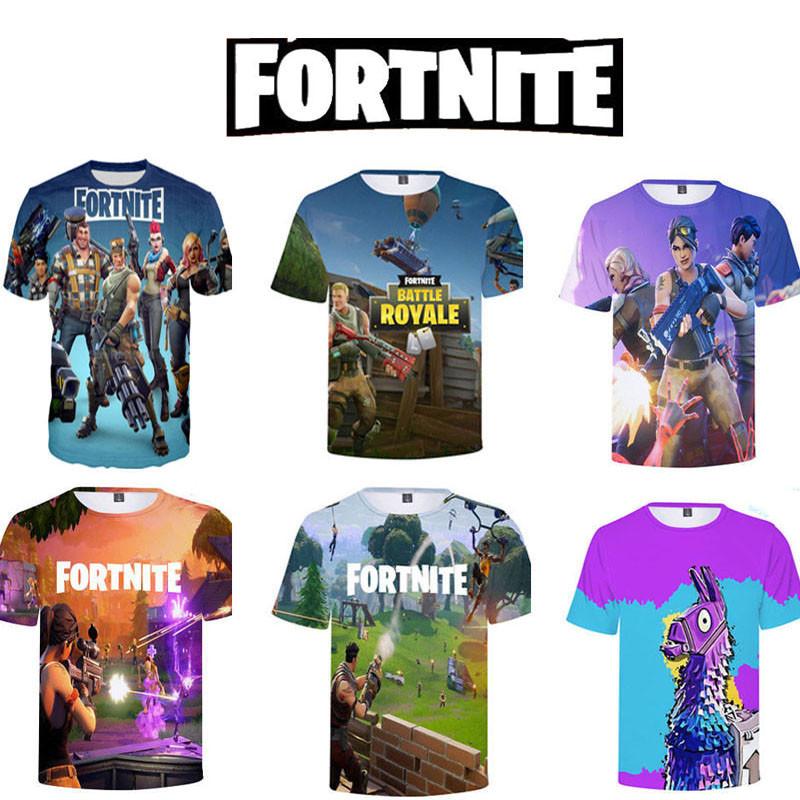 Fortnite T Shirt For Teens With 3d Print Summer Breathable Cotton Tee
