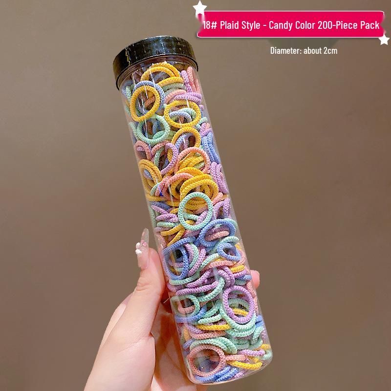 Schonende elastische Haargummis: Perfekt für Baby-Zöpfe und Bonbonfarbene Styles für kleine Mädchen.