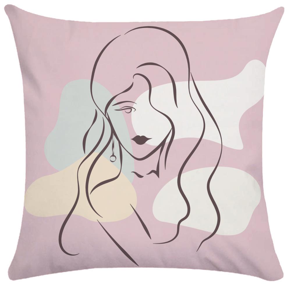 50x50cm Pillowcase Nordic Square Pillowcase Living Room Decoration Backrest Cover Sofa Cushion Pillowcase