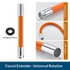 Faucet Extension Hose Rust Resistant Leak Proof 360 Degree Flexible Bendable for Home Laundry Room Utility Sink