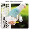 Bird Transparent Feeder Feeding Basin With Antiskid Stand Bowls Acrylic Bird Cage Feeder Fixed Food Bowl Parakeets Feeders
