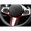 Red Carbon Fiber Steering Wheel Strip Cover Trim For BMW X3 G01 X4 G02 2018-