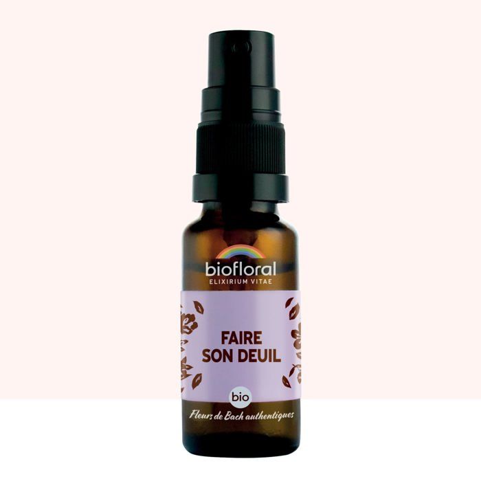 HUILE ESSENTIELLE - ESSENCE - FLEUR DE BACH Spray Faire Son Deuil Bio Biofloral - 20 ml