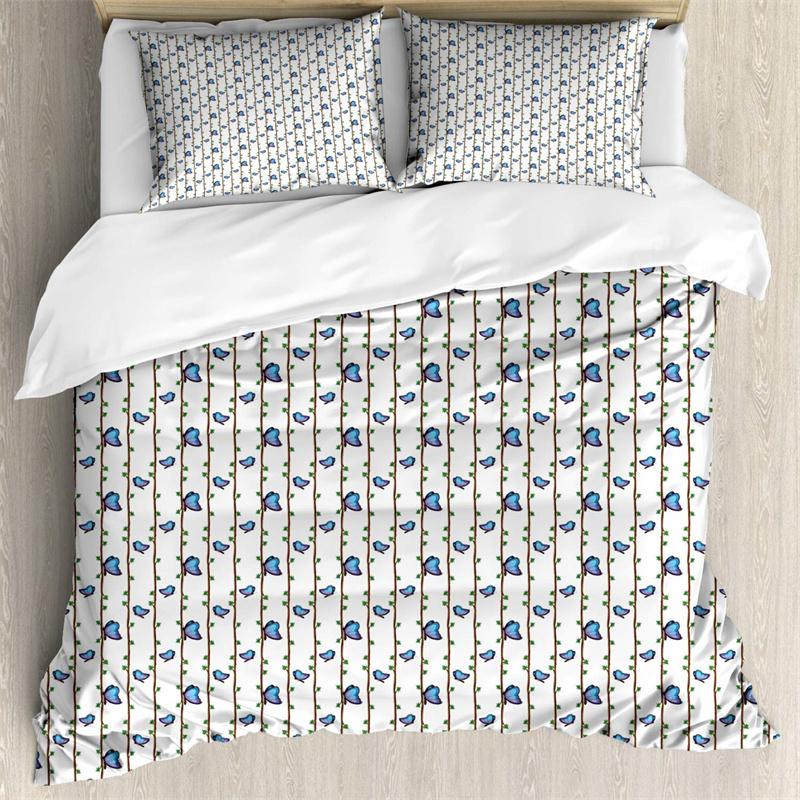 Comforter Butterfly Romantic Spring Theme Bedding Set Colorful Flying Butterflies Twin Full For Girls Teen Deocr