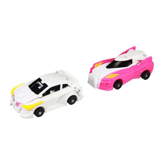 2Pcs/Set Transformable Flying Horse Car Toy Collision Deformation 2-In-1 Mini Vehicle Educational Transforming