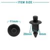 ACROPIX 20pcs Interior Trim Panel Push Rivet Car Door Clip Universal 6mm Hole Diameter Black