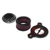 Motorcycle Black Air Cleaner System Intake Filter For Harley Sportster Iron XL883 Low XL883L XL1200 48 72 2004-2016