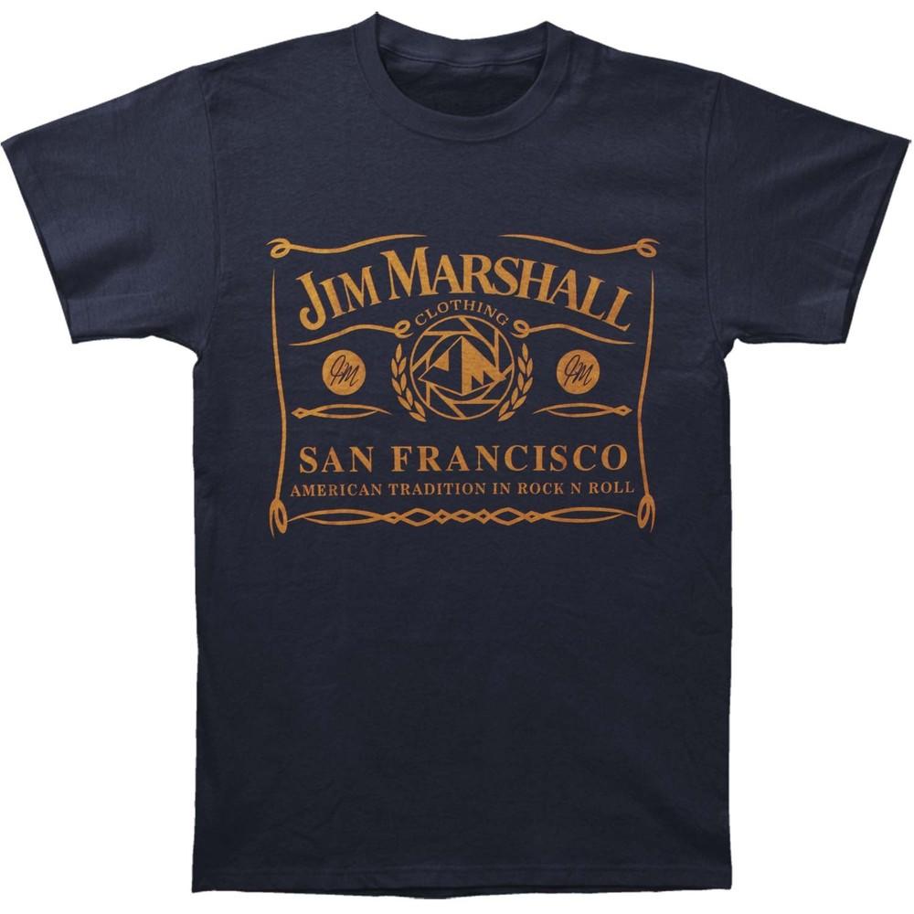 Jim Marshall Clothing Logo Slim Fit T-shirt X-Large Navy Unisex T-Shirt XXXL